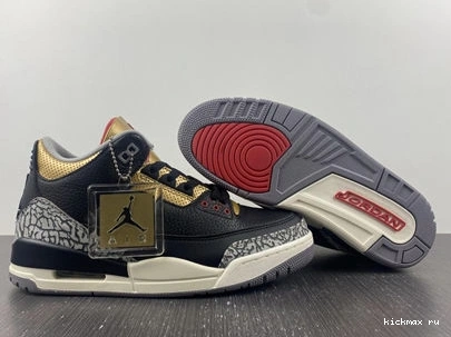 Rep Cement SoftTouch Gold Retro 3832 3 Black CK9246- Jordan 1014
